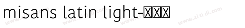 misans latin light字体转换 misans latin light字体转换